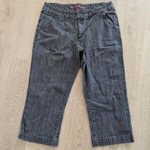 Vintage Grey Denim Capris